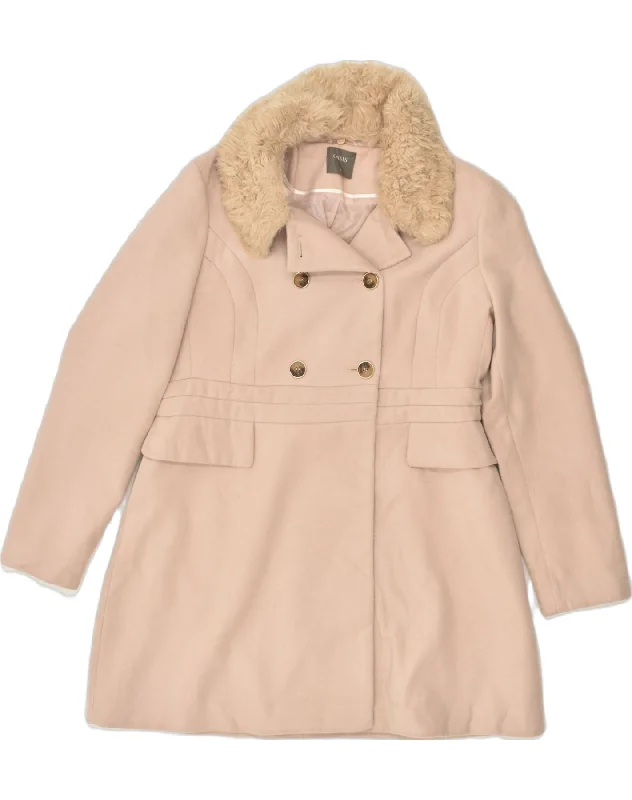 Women's Cozy Outfit For Lounging OASIS Womens Double Breasted Coat UK 18 XL Beige Polyester Women's Cozy Outfit For Lounging OASIS Womens Double Breasted Coat UK 18 XL Beige Polyester