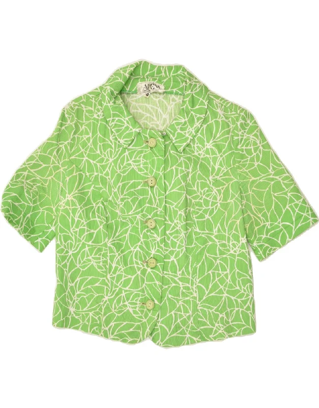 Women's Clothes And Apparel VINTAGE Womens Short Sleeve 5 Button Blazer Jacket IT 46 Large Green Women's Clothes And Apparel VINTAGE Womens Short Sleeve 5 Button Blazer Jacket IT 46 Large Green
