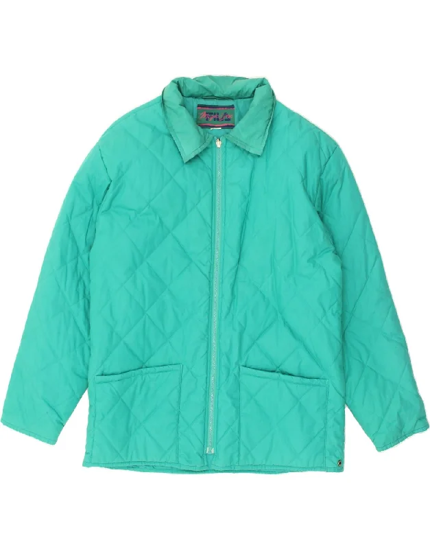 Women's Clothing Outfit Set FILA Womens Quilted Jacket UK 20 2XL Turquoise Polyester Women's Clothing Outfit Set FILA Womens Quilted Jacket UK 20 2XL Turquoise Polyester