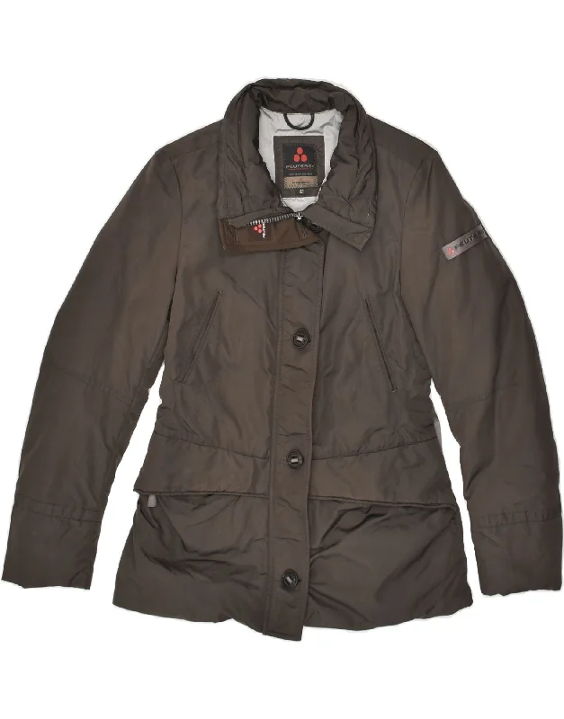 Chic Women's Outfit PEUTEREY Womens Windbreaker Jacket IT 42 Medium Brown Polyamide