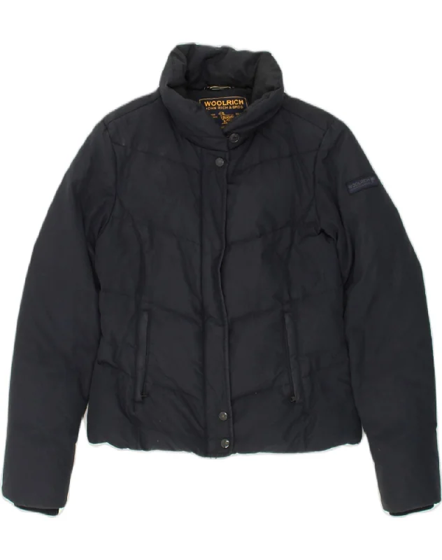 Clothes For Woman WOOLRICH Womens Padded Jacket UK 10 Small Black Cotton