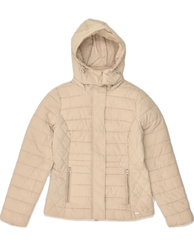 Women's Clothing for Every Season and Trend JOULES Womens Hooded Padded Jacket UK 10 Small Beige Polyester Women's Clothing for Every Season and Trend JOULES Womens Hooded Padded Jacket UK 10 Small Beige Polyester