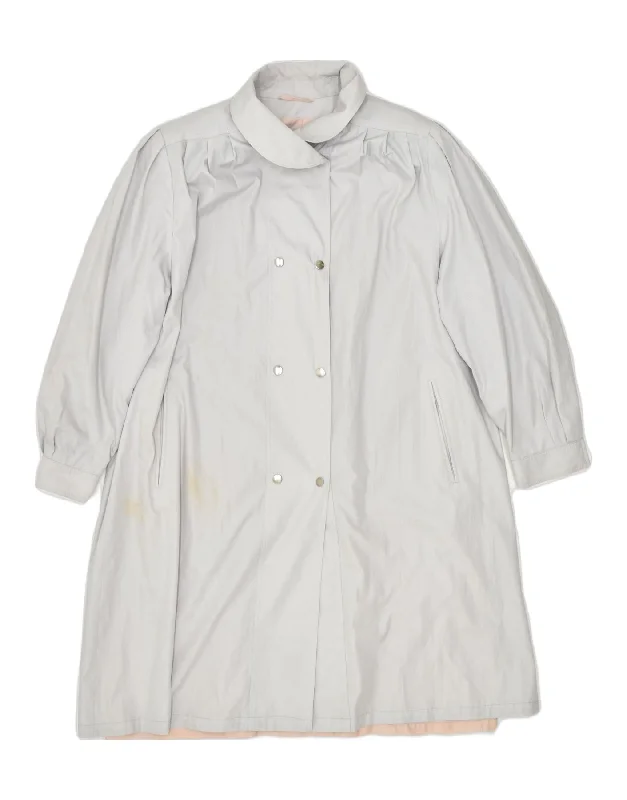 Women's Elegant Clothing Sets VINTAGE Womens Overcoat UK 20 2XL Grey