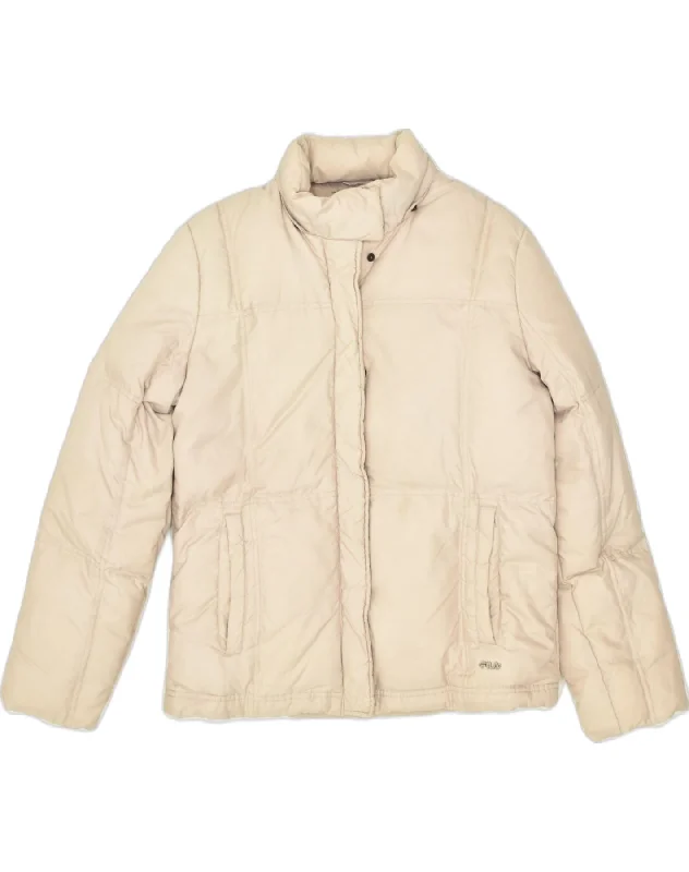 Casual Fashion Trends for Women FILA Womens Padded Jacket UK 14 Large White Polyamide Casual Fashion Trends for Women FILA Womens Padded Jacket UK 14 Large White Polyamide