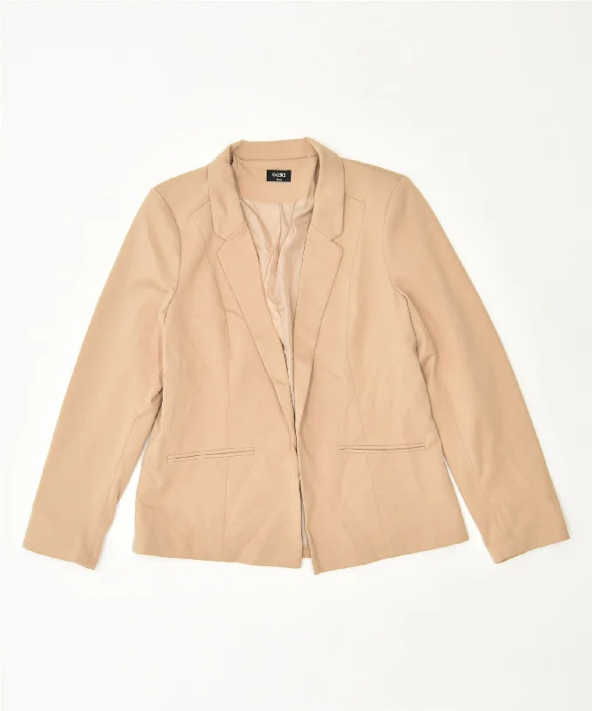 Women's Elegant Formal Outfit OASIS Womens Blazer Jacket EU 42 Medium Beige Polyester Women's Elegant Formal Outfit OASIS Womens Blazer Jacket EU 42 Medium Beige Polyester