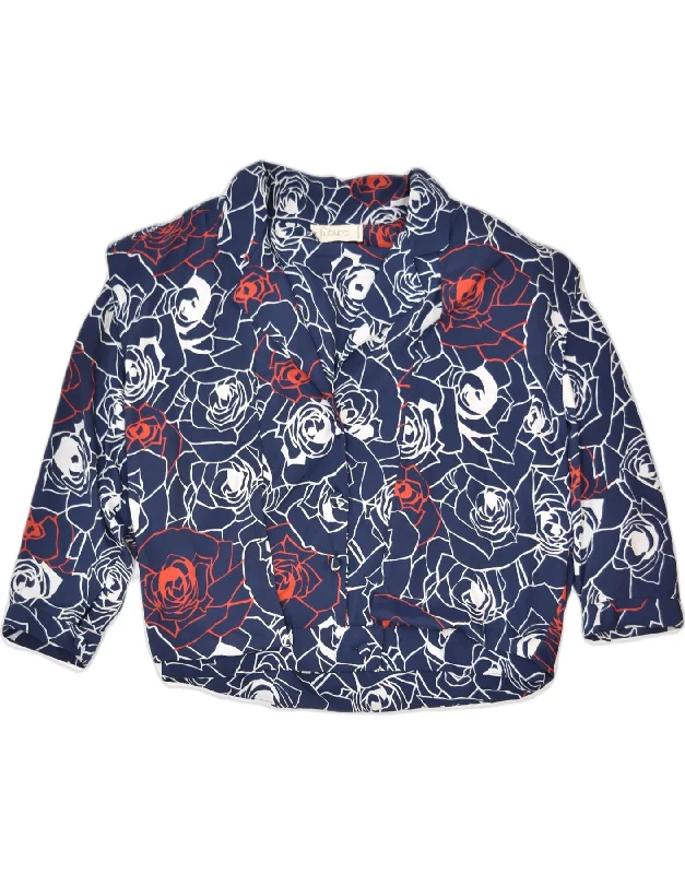 Women's Clothes For Special Occasions VINTAGE Womens Crop 3/4 Sleeve Blazer Jacket UK 12 Medium Navy Blue Floral Women's Clothes For Special Occasions VINTAGE Womens Crop 3/4 Sleeve Blazer Jacket UK 12 Medium Navy Blue Floral