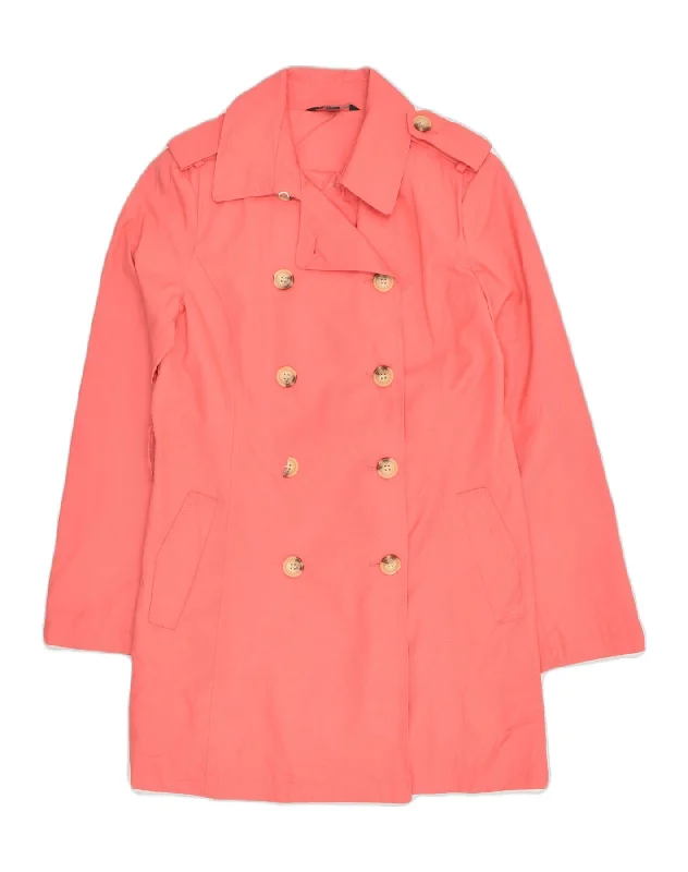Women's High-End Clothing RALPH LAUREN Womens Double Breasted Trench Coat UK 10 Small Pink Women's High-End Clothing RALPH LAUREN Womens Double Breasted Trench Coat UK 10 Small Pink