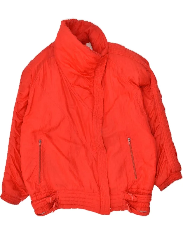 Women's Cozy Outfit For Lounging VINTAGE Womens Oversized Padded Jacket EU 44 XL Red Women's Cozy Outfit For Lounging VINTAGE Womens Oversized Padded Jacket EU 44 XL Red