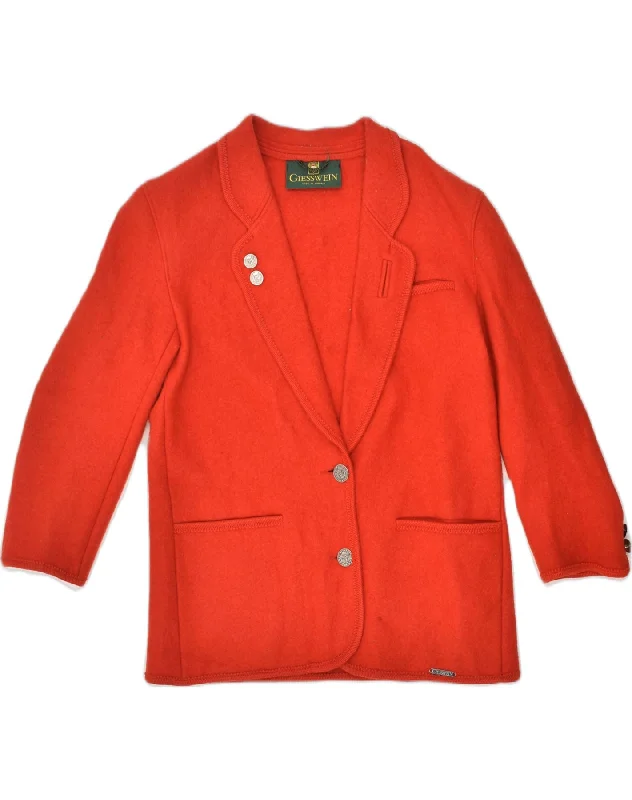 Casual Clothing for Women GIESSWEIN Womens 2 Button Blazer Jacket UK 12 Medium Red New Wool Casual Clothing for Women GIESSWEIN Womens 2 Button Blazer Jacket UK 12 Medium Red New Wool