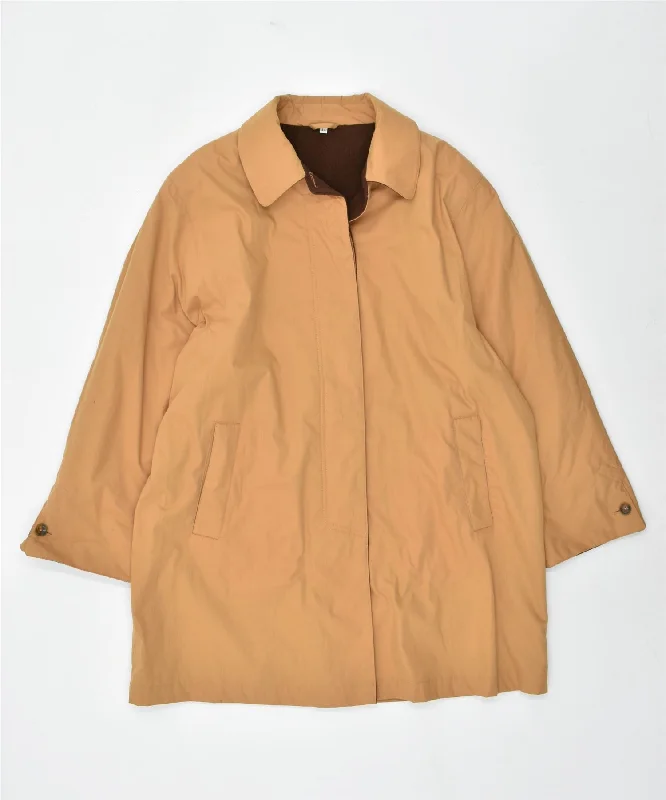 Women's Luxury Apparel VINTAGE Womens Overcoat EU 44 Large Brown