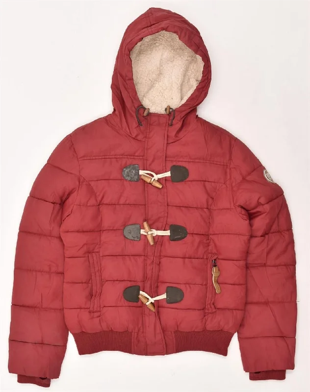 Affordable Fashion for Women SUPERDRY Womens Hooded Padded Jacket UK 16 Large Red Polyester Affordable Fashion for Women SUPERDRY Womens Hooded Padded Jacket UK 16 Large Red Polyester