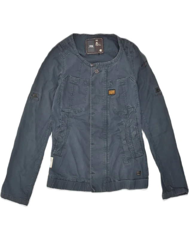 Stylish Women's Outfit G-STAR Womens Bomber Jacket UK 6 XS Navy Blue Cotton