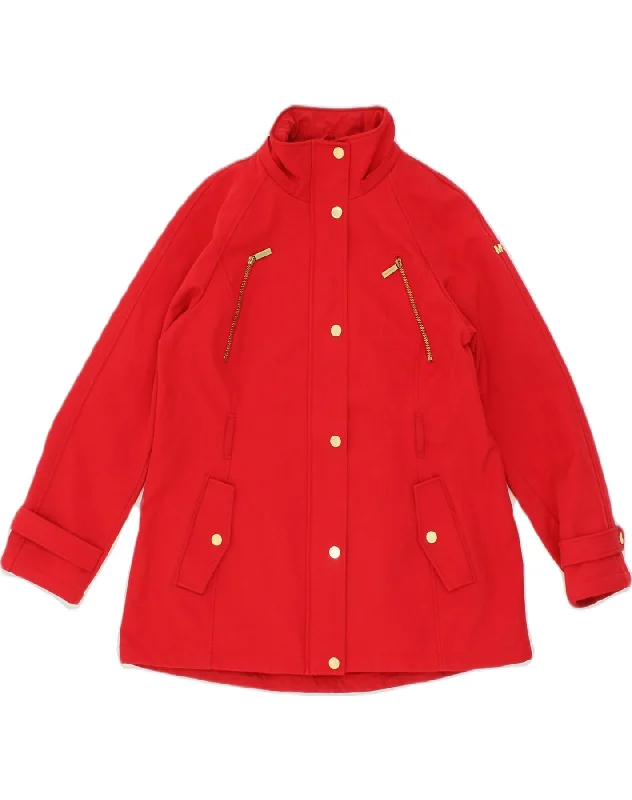 Women's Seasonal Apparel MICHAEL KORS Womens Windbreaker Jacket UK 16 Large Red Polyester Women's Seasonal Apparel MICHAEL KORS Womens Windbreaker Jacket UK 16 Large Red Polyester
