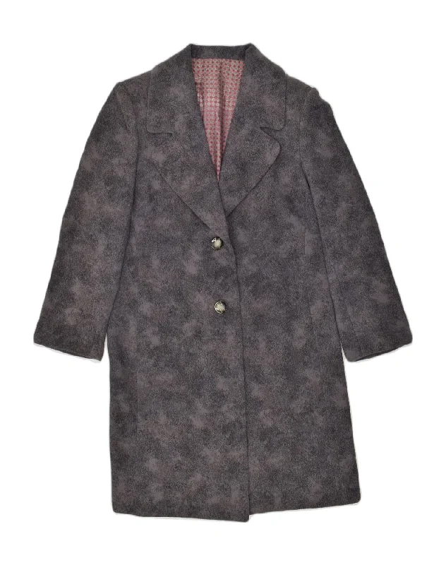Bundle Offer VINTAGE Womens Overcoat UK 18 XL Grey Tie Dye