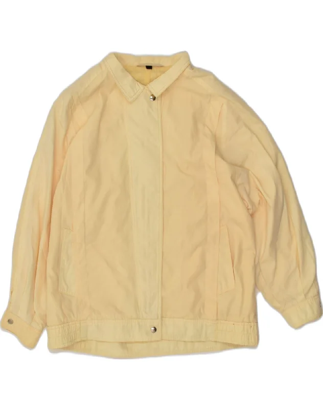 Formal Attire For Women VINTAGE Womens Bomber Jacket UK 18 XL Beige