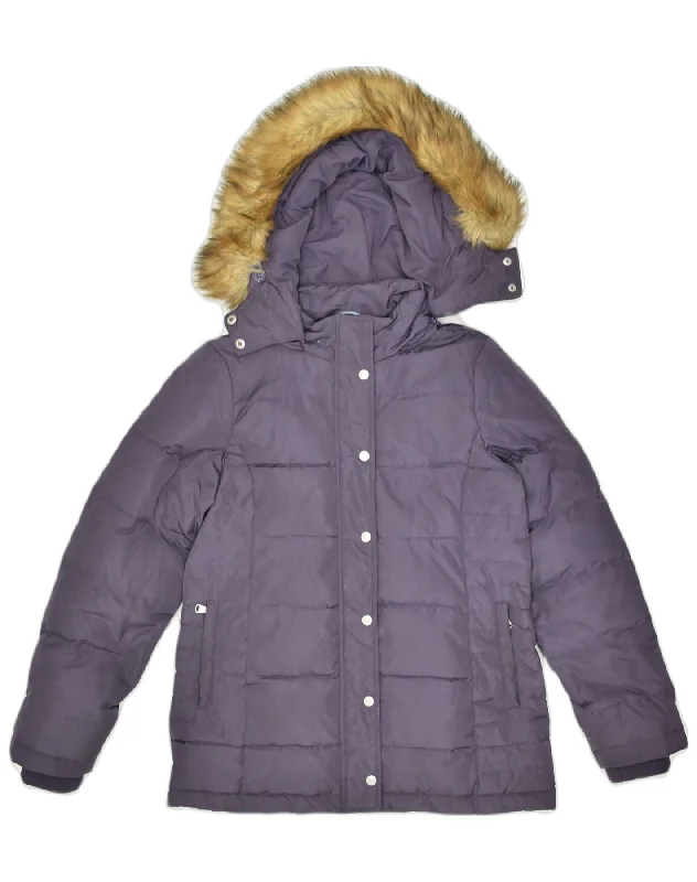 Shop Ladies Clothes CREW CLOTHING Womens Hooded Padded Jacket UK 10 Small Purple Polyester Shop Ladies Clothes CREW CLOTHING Womens Hooded Padded Jacket UK 10 Small Purple Polyester
