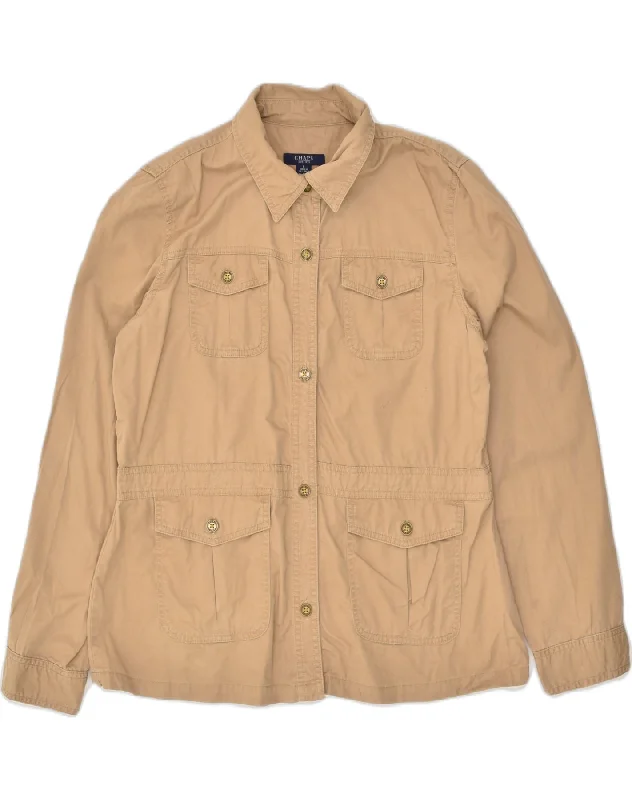 Trendy Casual Outfits CHAPS Womens Utility Jacket UK 16 Large Brown Cotton