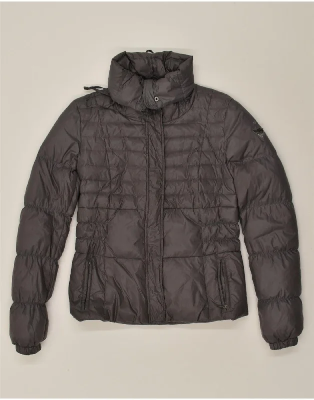 Women's Everyday Clothes GUESS Womens Padded Jacket UK 14 Medium Grey Nylon