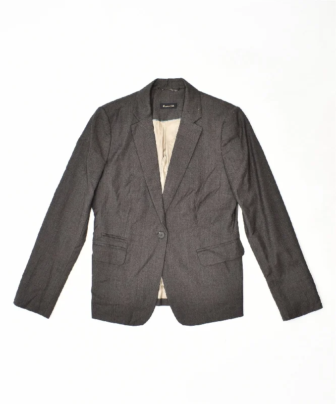 Plus Size Women's Fashion and Clothing MASSIMO DUTTI Womens 1 Button Blazer Jacket EU 42 Medium Grey Plus Size Women's Fashion and Clothing MASSIMO DUTTI Womens 1 Button Blazer Jacket EU 42 Medium Grey