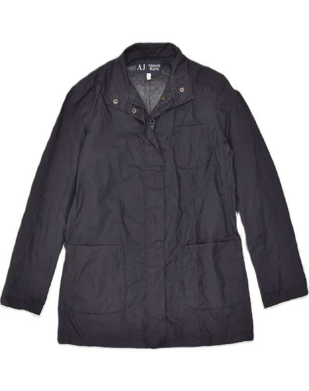 Everyday Women's Fashion Trends ARMANI Womens Rain Jacket US 4 Small Navy Blue Nylon Everyday Women's Fashion Trends ARMANI Womens Rain Jacket US 4 Small Navy Blue Nylon
