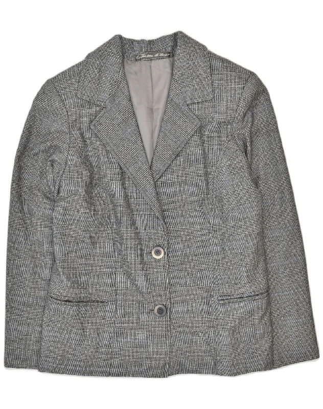 Women Online Clothing Boutiques VINTAGE Womens 2 Button Blazer Jacket UK 14 Medium Grey Check Women Online Clothing Boutiques VINTAGE Womens 2 Button Blazer Jacket UK 14 Medium Grey Check