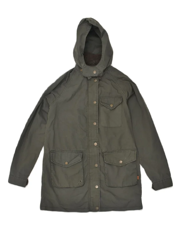 Trendy Women's Apparel FAT FACE Womens Hooded Windbreaker Jacket UK 8 Small Khaki Cotton