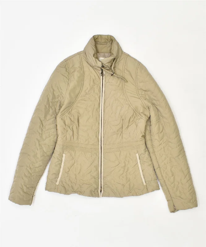 Sustainable Fashion Clothing For Women PINKO Womens Hooded Padded Jacket UK 10 Small Beige Nylon Vintage Sustainable Fashion Clothing For Women PINKO Womens Hooded Padded Jacket UK 10 Small Beige Nylon Vintage