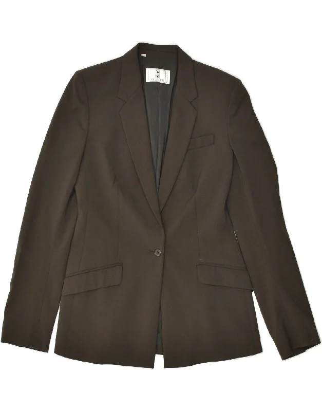 Trendy Women's Outfits for Casual Wear OLIVER Womens 1 Button Blazer Jacket IT 42 Medium Grey Wool