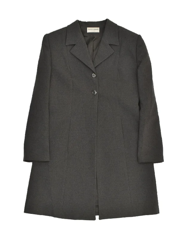 Women's High-Fashion Outfit CONBIPEL Womens Overcoat IT 48 XL Grey Polyester