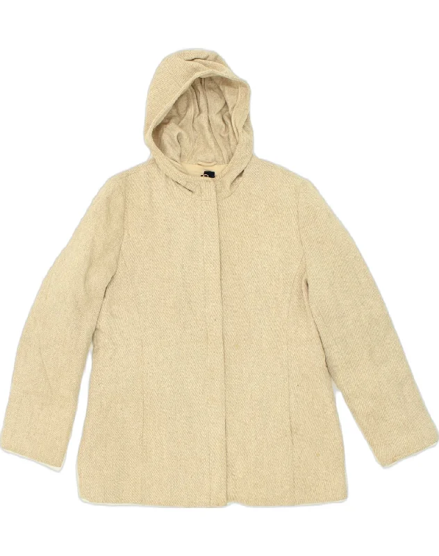 Casual and Comfortable Outfits GAP Womens Hooded Overcoat UK 18 XL Beige Nylon