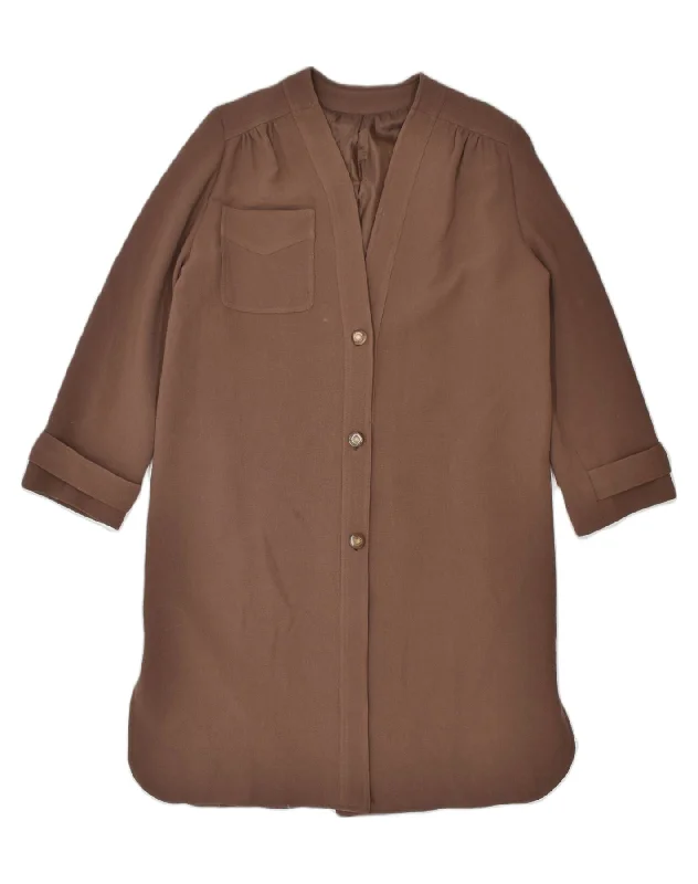 Exclusive Women's Fashion Collection VINTAGE Womens Overcoat UK 20 2XL Brown
