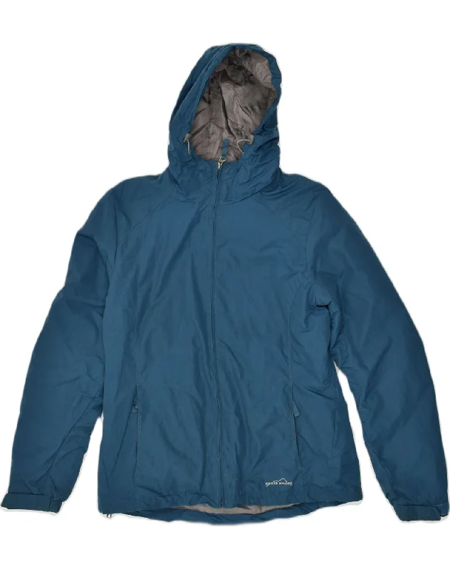 Sophisticated Style EDDIE BAUER Womens Hooded Windbreaker Jacket UK 14 Medium Blue Nylon Sophisticated Style EDDIE BAUER Womens Hooded Windbreaker Jacket UK 14 Medium Blue Nylon