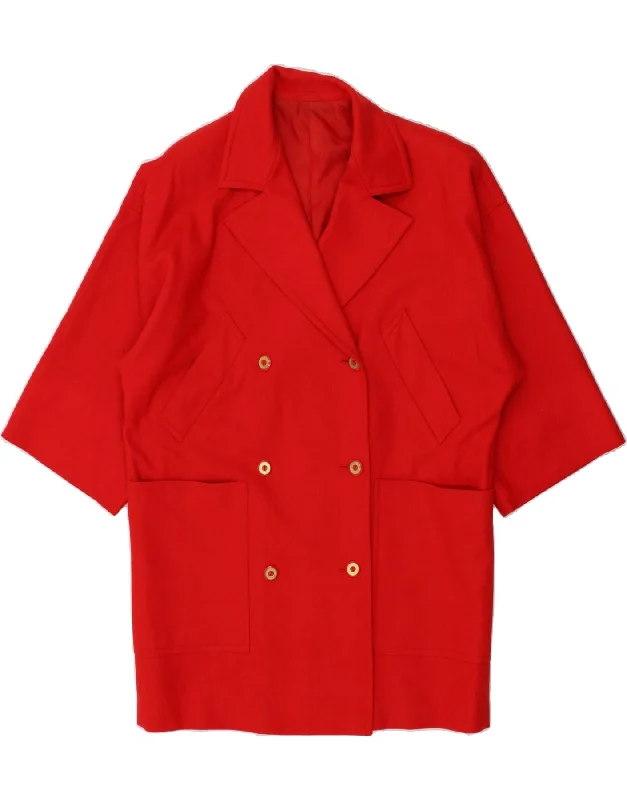 Women's Clothing Outfit Set MARELLA Womens 3/4 Sleeve Double Breasted Coat UK 10 Small Red Acetate Women's Clothing Outfit Set MARELLA Womens 3/4 Sleeve Double Breasted Coat UK 10 Small Red Acetate