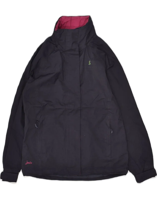Sales For Clothes JOULES Womens Windbreaker Jacket UK 8 Small Navy Blue Polyester