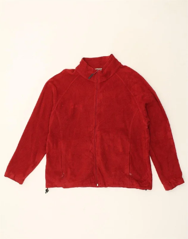 Women's Evening Attire COLUMBIA Womens Fleece Jacket UK 18 XL Red Polyester