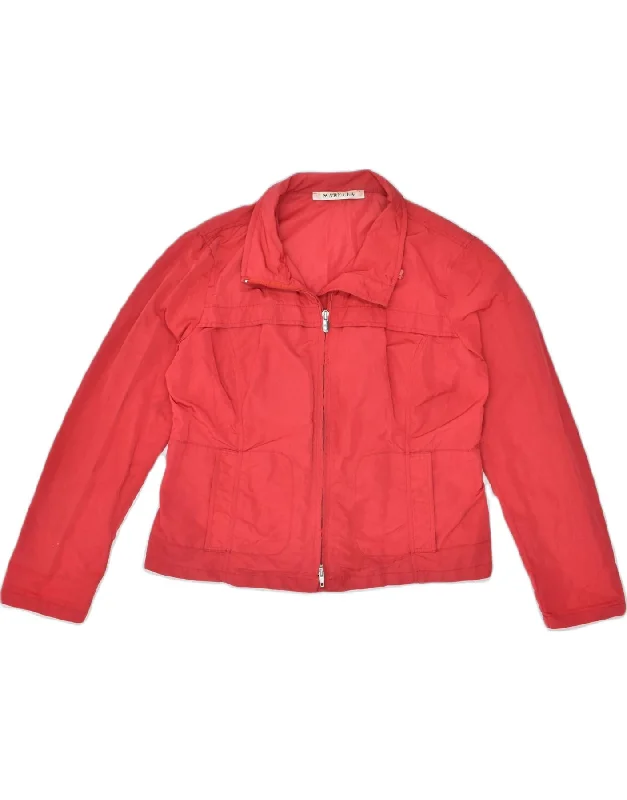 Women's Timeless Attire MARELLA Womens Bomber Jacket UK 14 Medium Red Polyamide