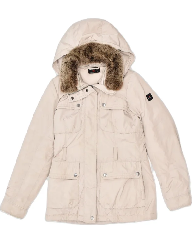 Elegant Women's Clothing Online CANADIAN Womens Hooded Windbreaker Jacket IT 42 Medium Beige Polyester Elegant Women's Clothing Online CANADIAN Womens Hooded Windbreaker Jacket IT 42 Medium Beige Polyester