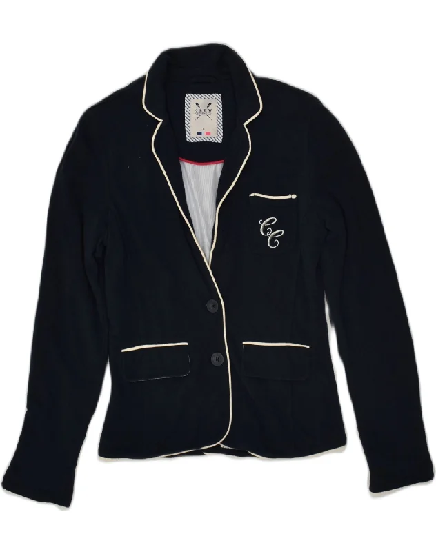 Women's Holiday Clothing CREW CLOTHING Womens 2 Button Blazer Jacket UK 8 Small Navy Blue Women's Holiday Clothing CREW CLOTHING Womens 2 Button Blazer Jacket UK 8 Small Navy Blue
