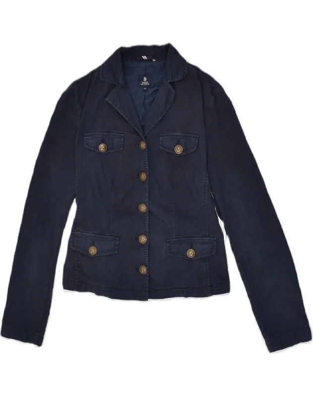 Women's Cozy Clothes MARINA YACHTING Womens 5 Button Blazer Jacket IT 44 Medium Navy Blue Women's Cozy Clothes MARINA YACHTING Womens 5 Button Blazer Jacket IT 44 Medium Navy Blue