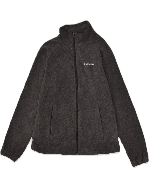 Comfortable Women's Clothes COLUMBIA Womens Fleece Jacket UK 14 Medium Grey