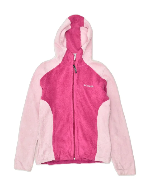 Trendy Women's Fashion COLUMBIA Womens Hooded Fleece Jacket UK 14 Medium Pink Colourblock Trendy Women's Fashion COLUMBIA Womens Hooded Fleece Jacket UK 14 Medium Pink Colourblock