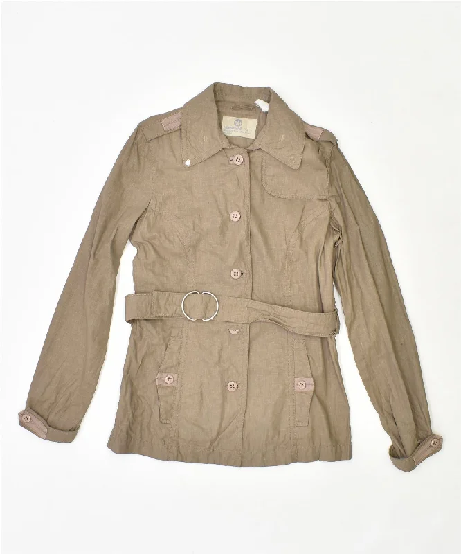 Women Clothing MURPHY & NYE Womens Trench Coat IT 42 Medium Beige Linen