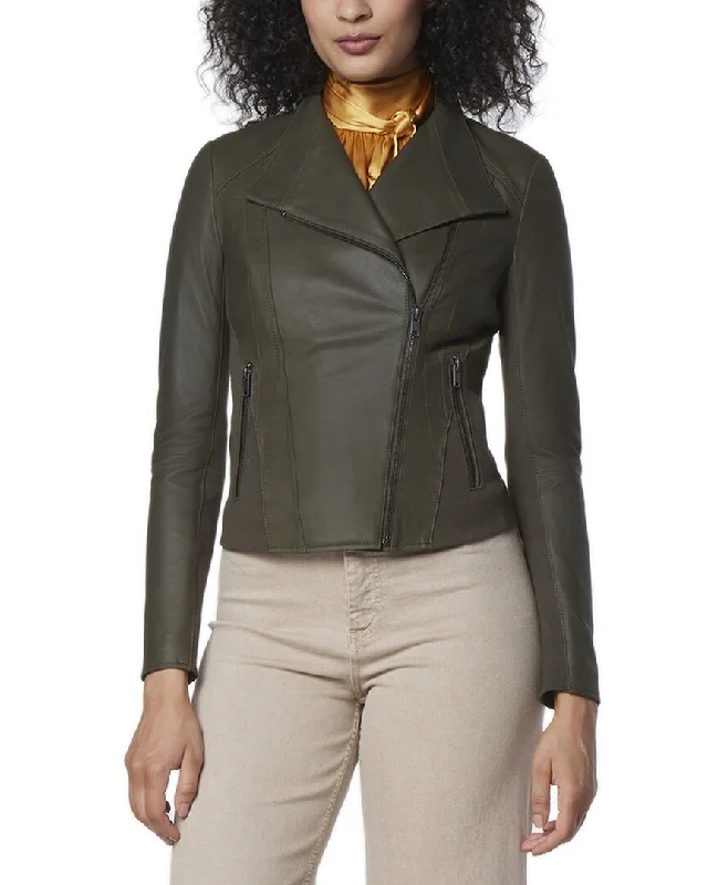 Fashionable Women's Outfit Marc New York Felix Leather Jacket