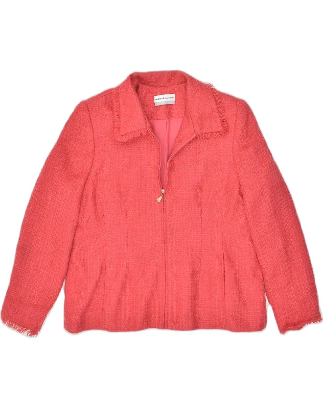 Women's Luxury Attire ALFRED DUNNER Womens Petite Blazer Jacket UK 18 XL Pink