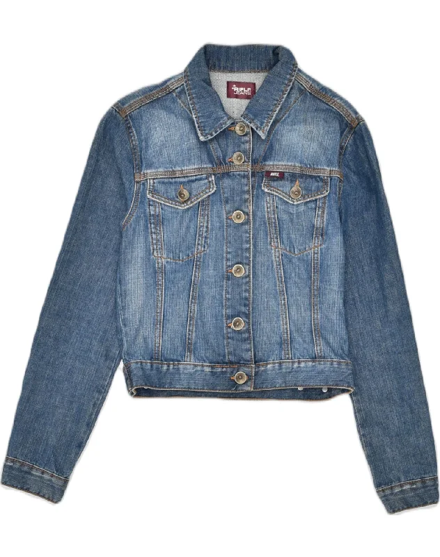 Women's Casual Wear Outfit RIFLE Womens Denim Jacket UK 12 Medium Blue Cotton