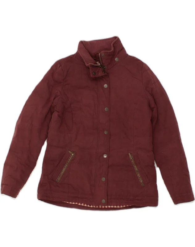 Women's Holiday Clothing FAT FACE Womens Padded Jacket UK 12 Medium Maroon Polyester Women's Holiday Clothing FAT FACE Womens Padded Jacket UK 12 Medium Maroon Polyester