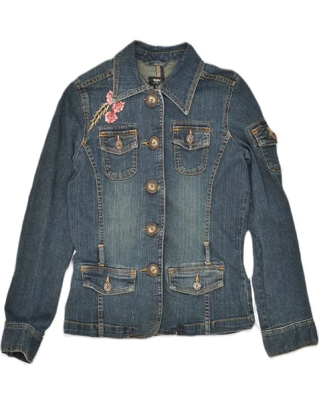Women's High-Fashion Clothes MOSSIMO Womens Denim Jacket UK 12 Medium Navy Blue Cotton Women's High-Fashion Clothes MOSSIMO Womens Denim Jacket UK 12 Medium Navy Blue Cotton