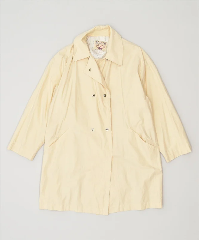 Women's Attire WOMAN EXE Womens Overcoat UK 18 XL Off White Vintage
