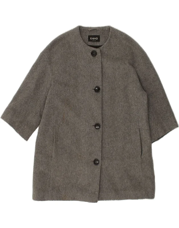 Casual Style for Busy Women MARELLA Womens EMME Overcoat UK 10 Small  Grey Acrylic
