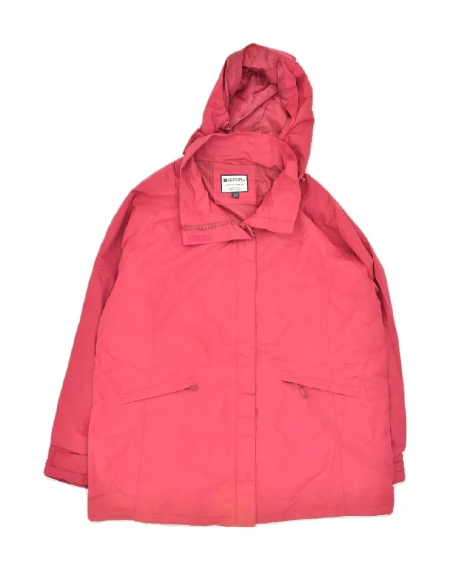 Timeless Elegance MOUNTAIN WAREHOUSE Womens Hooded Rain Jacket UK 20 2XL Pink Polyester Timeless Elegance MOUNTAIN WAREHOUSE Womens Hooded Rain Jacket UK 20 2XL Pink Polyester